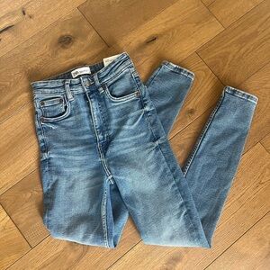 NEW Zara Girls Hi Rise Vintage Skinny Jeans Ankle Length Size 0 EUR Size 32